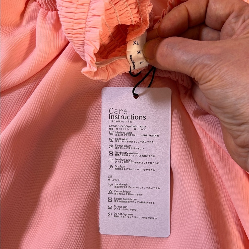 Exlura Pink Backless Dress size XL - Picture 3 of 8